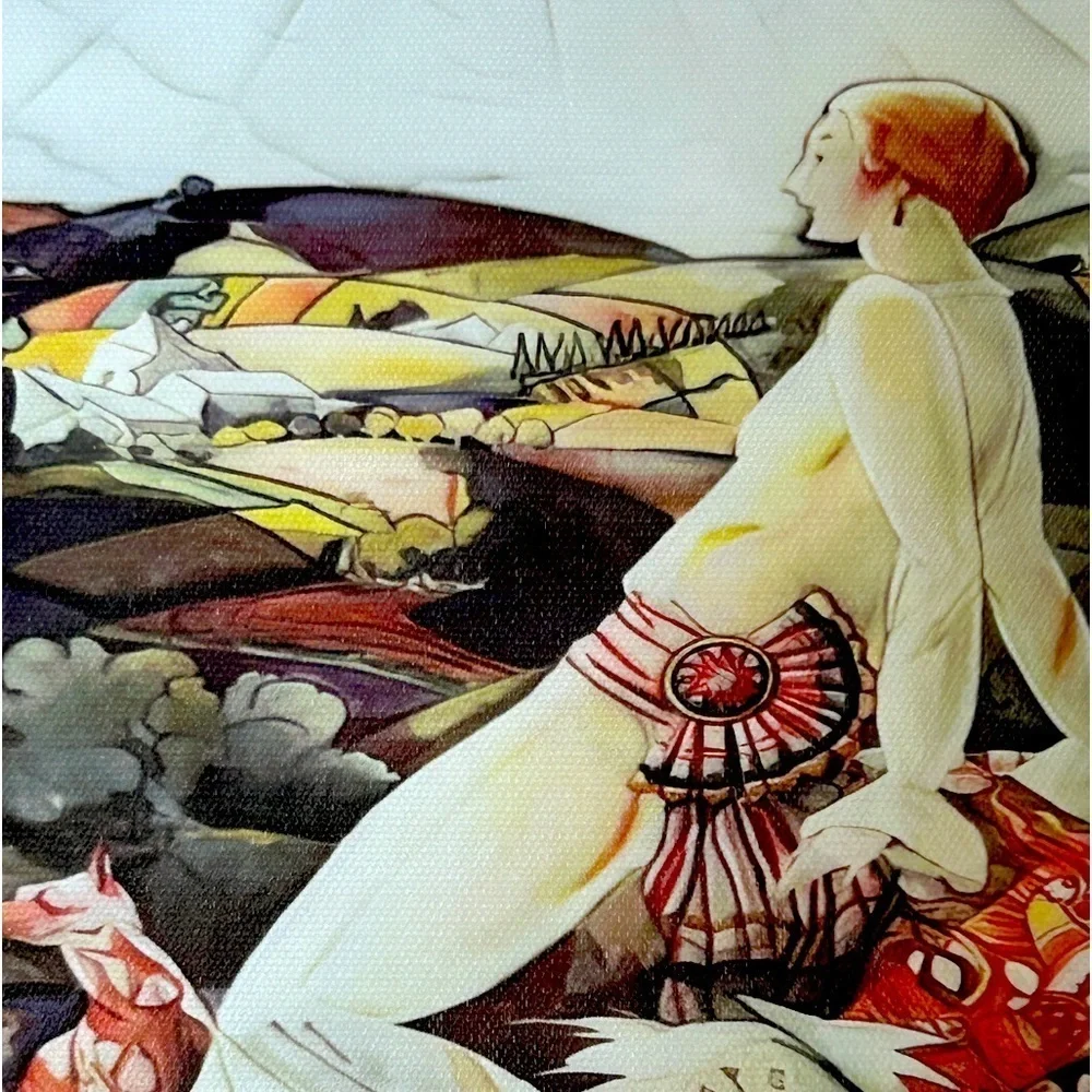 Vogue “New York in Summer” Canvas Art Reproduction 9 x 9 x 1 July 15, 1923